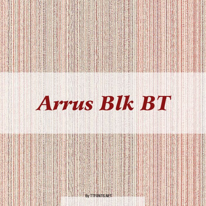 Arrus Blk BT example